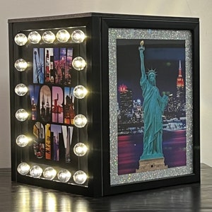 NYC NEW YORK CiTY Landmark Light Up Centerpiece Decorations ~ Statue of Liberty, Empire State, Rockefeller Center, Times Square