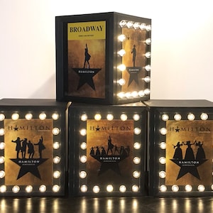 BROADWAY LIGHT UP Marquee Centerpiece ~ Musical Theatre Gift Decoration ~ Pride, Bar Bat Mitzvah, Sweet 16 ~ Will Customize!