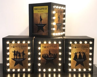 BROADWAY LIGHT UP Marquee Centerpiece ~ Musical Theatre Gift Decoration ~ Pride, Bar Bat Mitzvah, Sweet 16 ~ Will Customize!