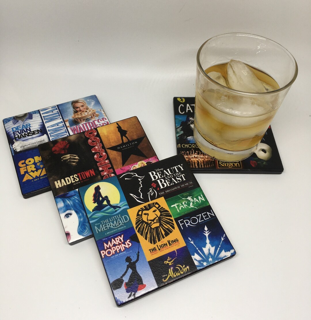 CLEARANCE - BROADWAY Collage Coasters: Set of 4, 6 or 8 ~ New Home ...