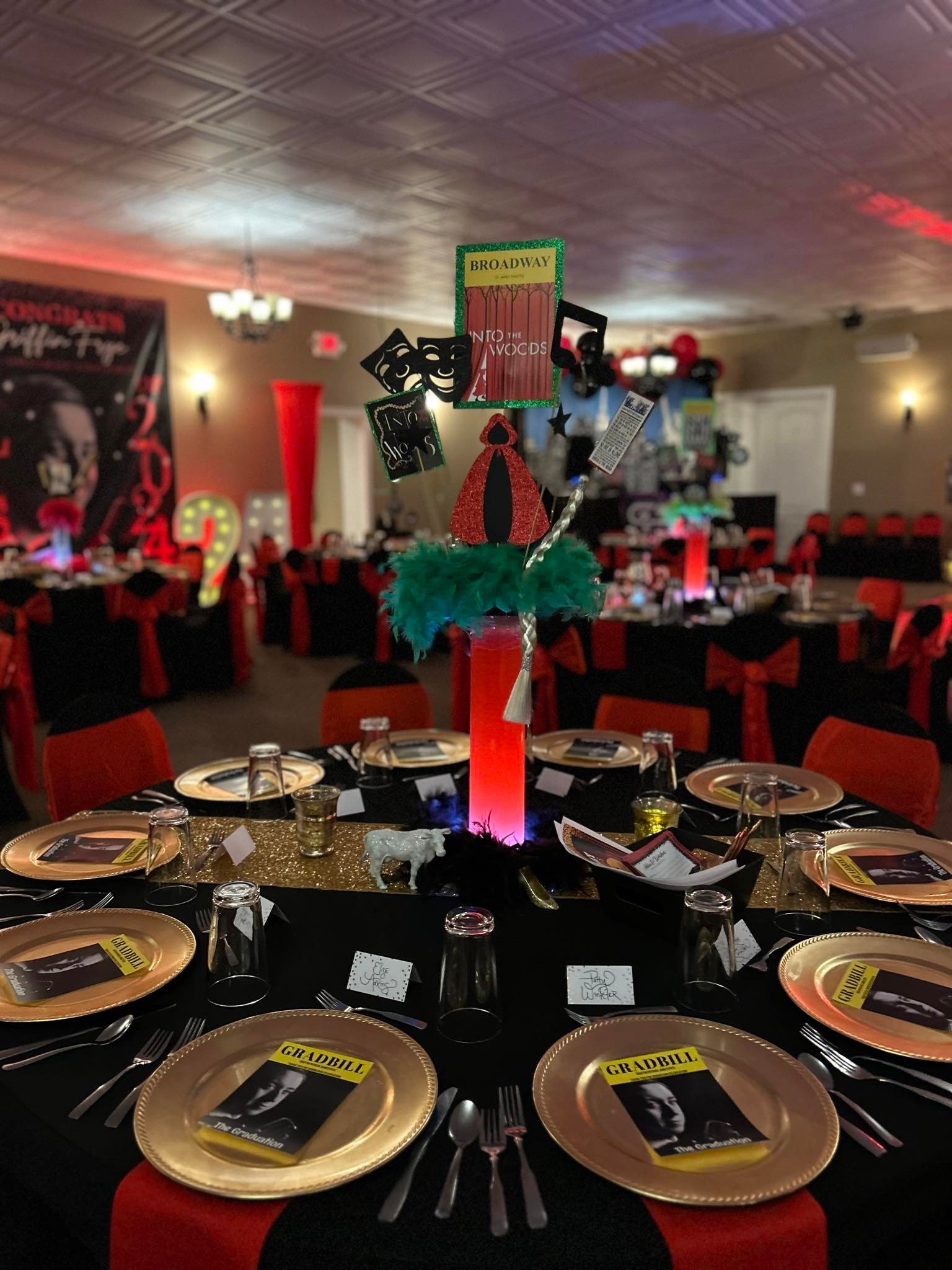 BROADWAY Musical Theatre Centerpiece Party Decoration ~ Playbill, Feather  Boa, Glitter, Record ~ 40+ Broadway Shows ~ Will Customize for You - Etsy, image size:1536x2048