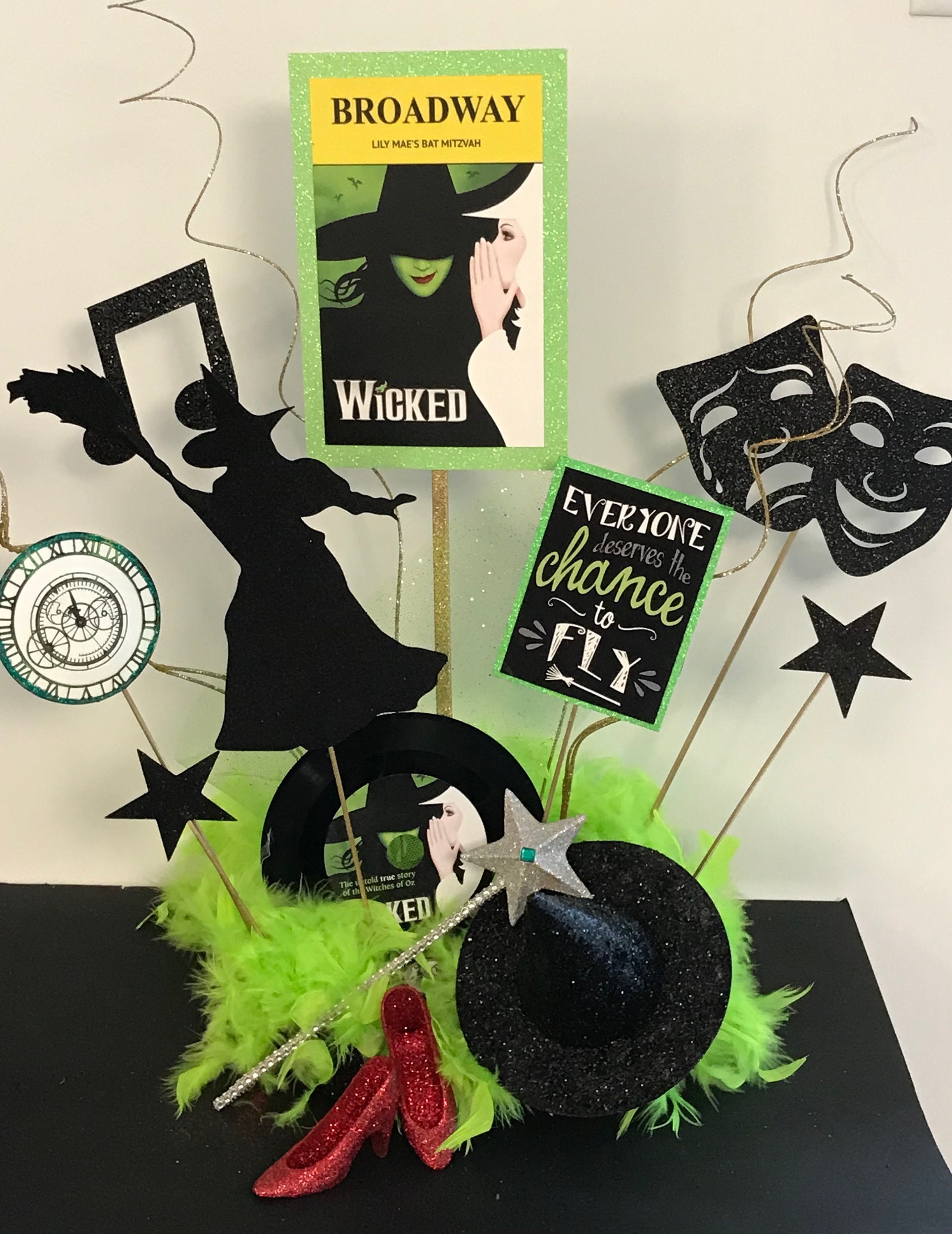 BROADWAY Musical Theatre Centerpiece Party Decoration ~ Playbill, Feather  Boa, Glitter, Record ~ 40+ Broadway Shows ~ Will Customize for You - Etsy, image size:2315x3000