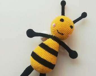 Crochet Bee Pattern: Amigurumi Bumble Bee Toy (PDF Tutorial)