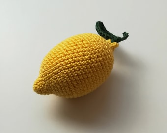 Crochet Lemon Amigurumi Pattern: DIY Toy Tutorial (PDF Pattern)