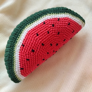 Crochet watermelon Watermelon pattern Crochet tutorial Crochet pattern Amigurumi pattern Amigurumi food Crochet food PDF crochet pattern