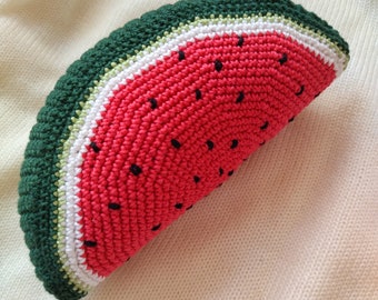 Crochet watermelon Watermelon pattern Crochet tutorial Crochet pattern Amigurumi pattern Amigurumi food Crochet food PDF crochet pattern