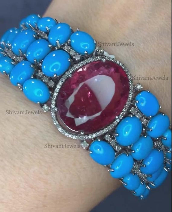 ルペライト ブレスレット 10月誕生石 鮮やか 赤い宝石 エネルギーの