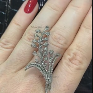 天然パヴェダイヤモンドブローチペンダント、花型ダイヤモンドブローチピン、925ソリッドスターリングシルバー、ダイヤモンドバードブローチピンジュエリー、ギフト