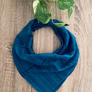 Silk Bandana, Ahimsa Eri Silk Scarves, Silk Square Neck Scarf, Pet Bandana, Unisex Eco friendly Gifts