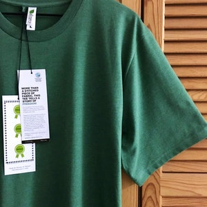 Herrbomulls-T-shirt | GOTS-certifierad ekologisk bomullsskjorta | Hållbar t-shirt | Vegansk skjorta bild 2