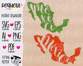 Mexico SVG, Eps, Ai, Png, Pdf, Digital file, Textile Vynil, Mexico Independence Day