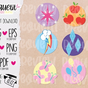 Cutie Pony Marks svg/Ai/pdf/eps/png/vynil cut/Digital cut file /INSTANT DOWNLOAD