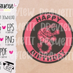 Seabrook Zombies High Happy Birthday  SVG, Ai, Eps, Png / Digital Cut file / INSTANT DOWNLOAD