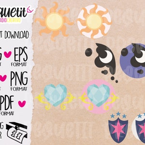Princess Cutie Pony Marks svg/Ai/pdf/eps/png/vynil cut/Digital cut file /INSTANT DOWNLOAD