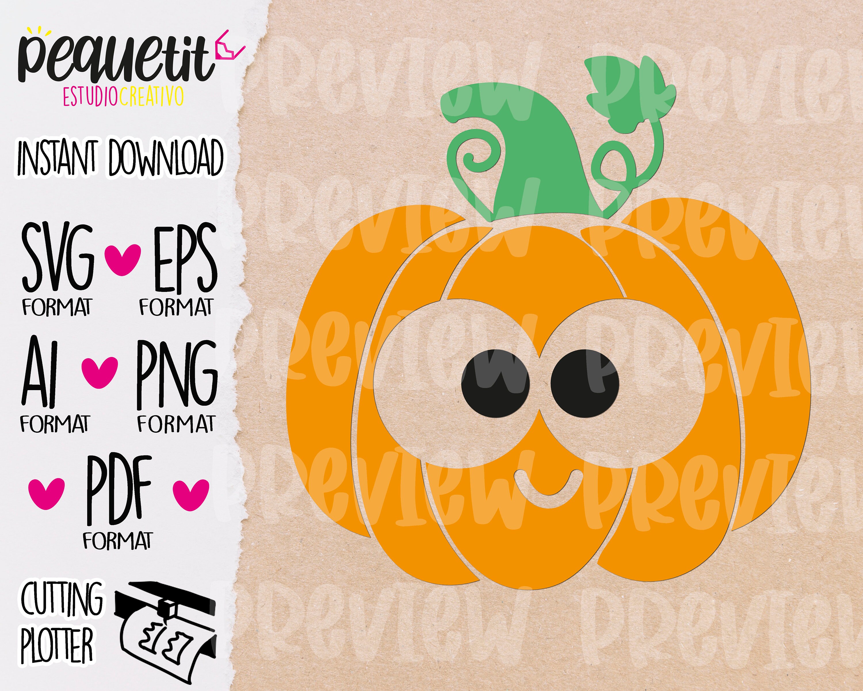 Download Halloween Cute Pumpkin Boy SVG Eps Ai Png Pdf dxf / | Etsy