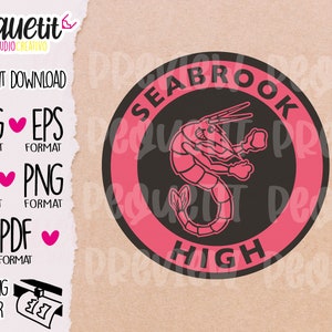 Seabrook Zombies High SVG, Ai, Eps, Png / Digital Cut file / INSTANT DOWNLOAD