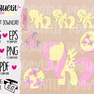 Cute Shy Pony svg/Ai/pdf/eps/png/vynil cut/Digital cut file /INSTANT DOWNLOAD