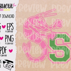 S Shrimp Zombies SVG, Ai, Eps, Pdf, Png / Digital Cut file / INSTANT DOWNLOAD