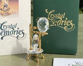 Swarovski Crystal Memories Spinning Wheel Mint in Box