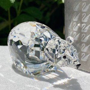 Vintage Swarovski Crystal Pierrot With Stand and Plaque - Etsy