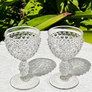 Hobnail Drinking Glasses Vintage Water Goblets Glassware - Temu