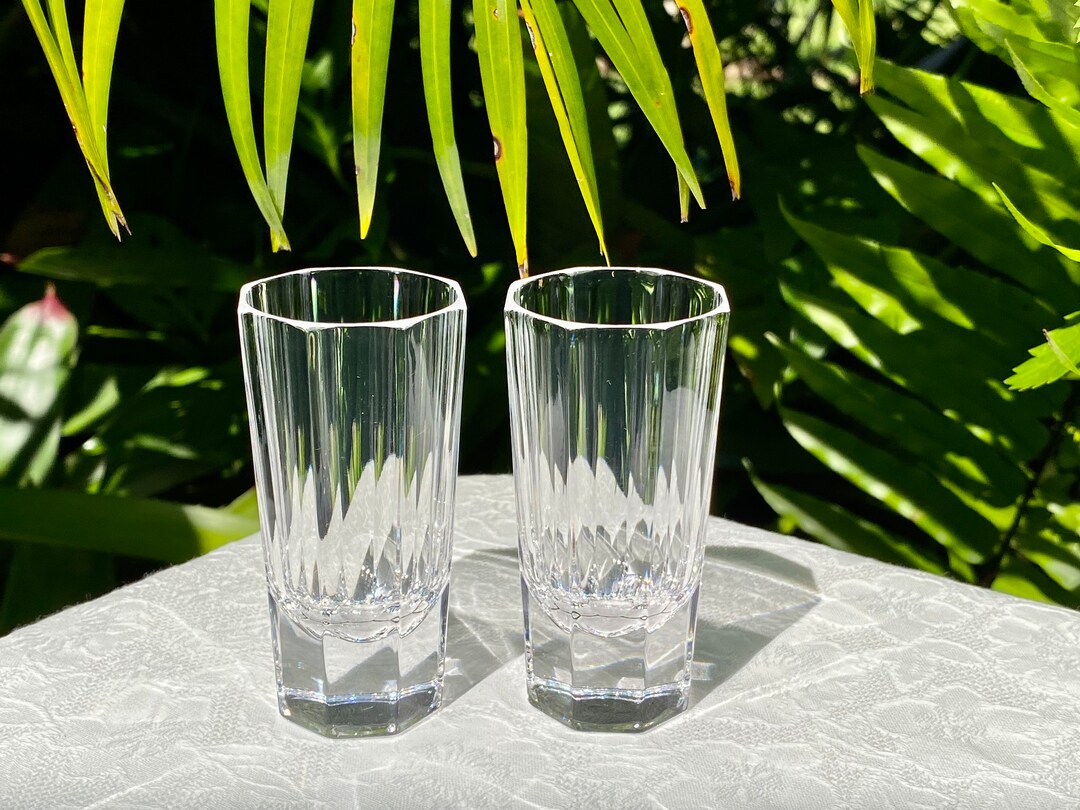 Vintage Villeroy and Boch Royale Lead Crystal Pair of Shot Glasses 2