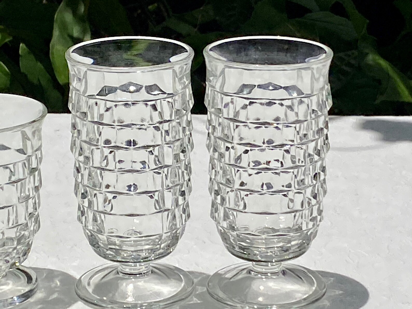 Colony Whitehall Clear Pair of Glasses Juice and Parfait Etsy