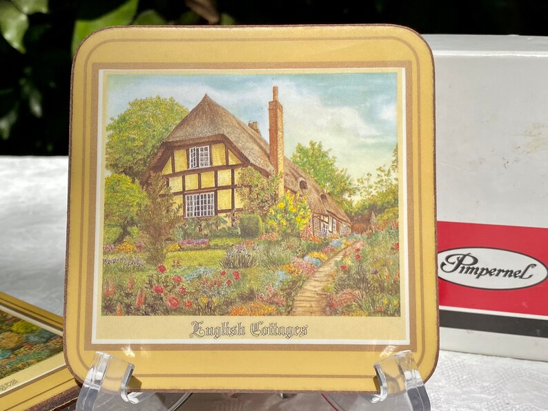Pimpernel English Cottages Vintage Coasters Set of Six Etsy