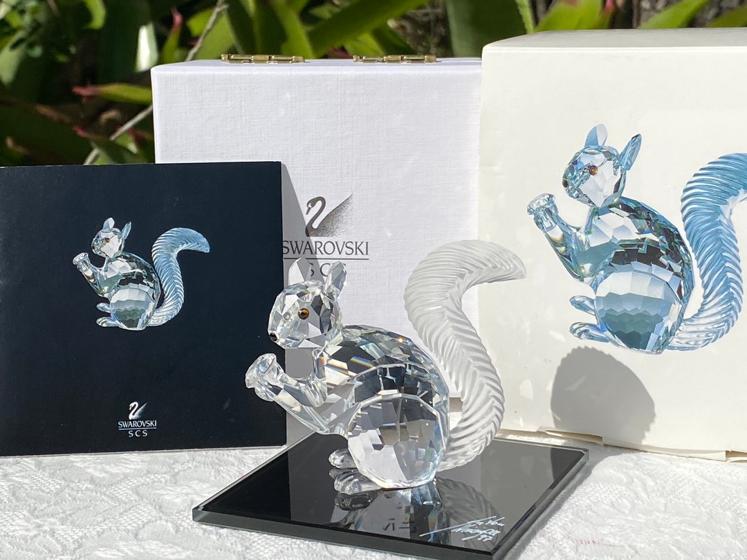 Vintage Swarovski Crystal Squirrel 10th Anniversary SCS Limited