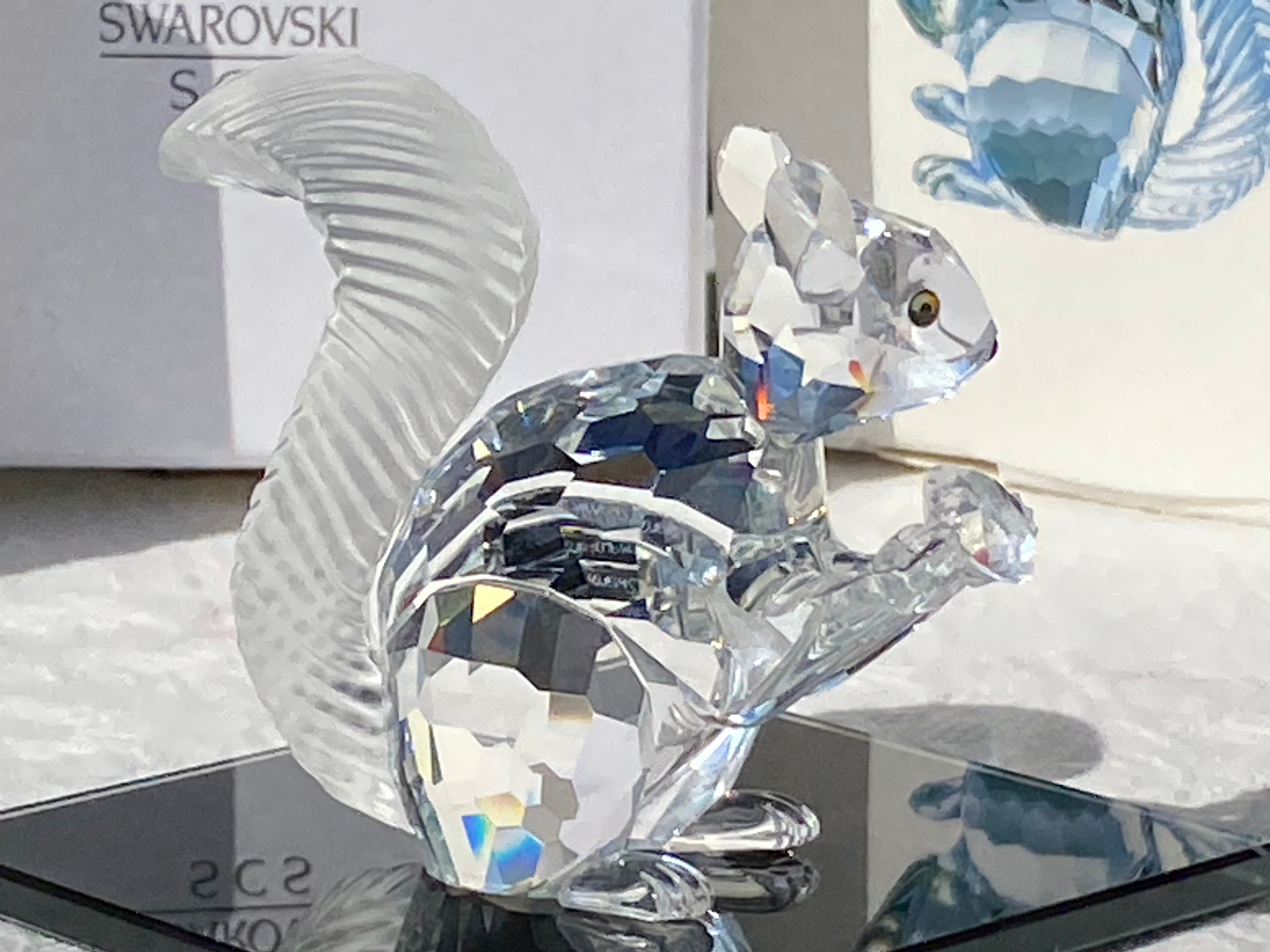 Vintage Swarovski Crystal Squirrel 10th Anniversary SCS Limited