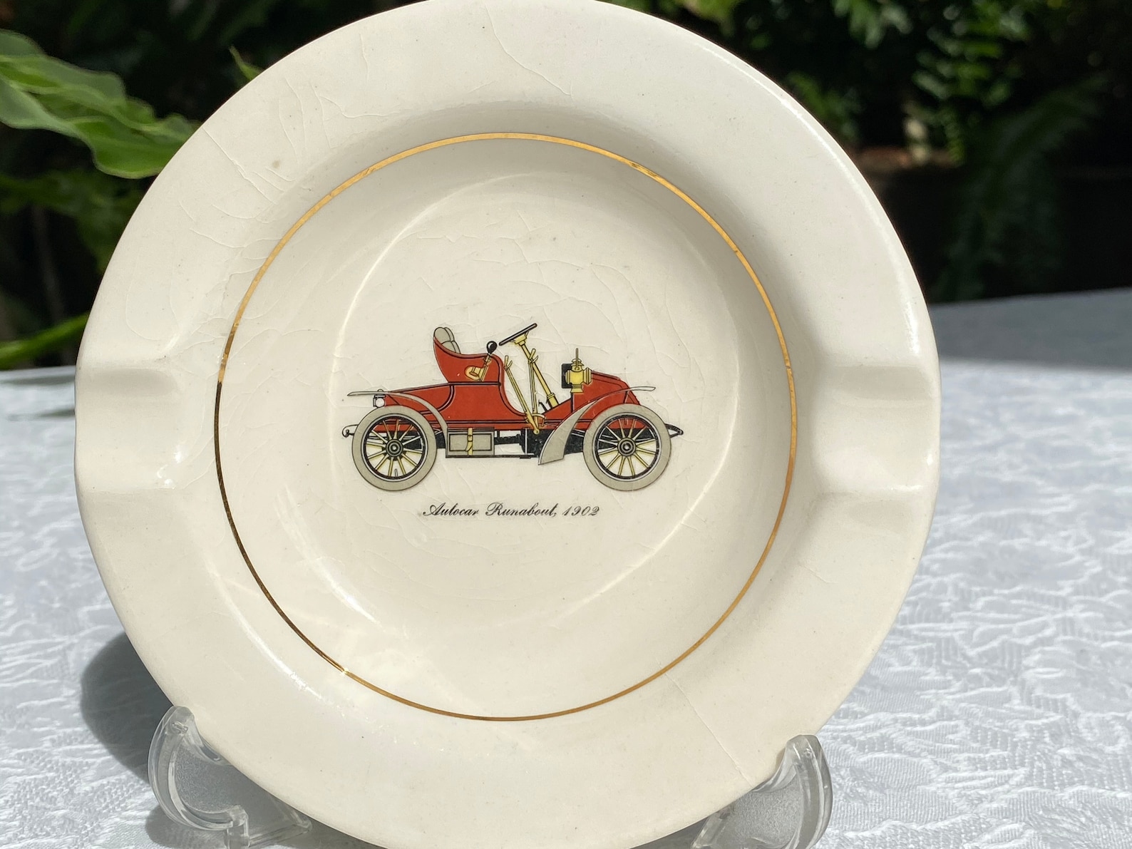 Salem China Trio of Ashtrays Antique Cars 23 K Gold Trim - Etsy