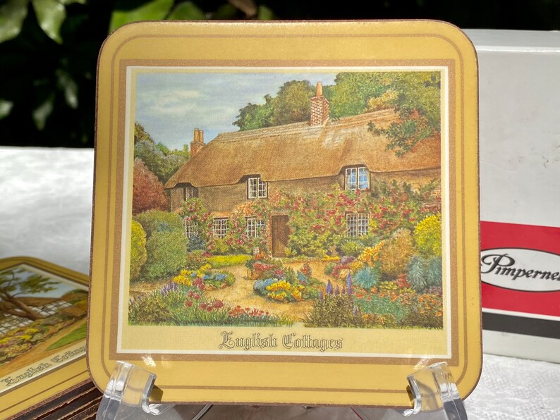 Pimpernel English Cottages Vintage Coasters Set of Six Etsy