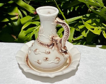 Vintage Inarcro Dragon Small Pitcher and Bowl Set