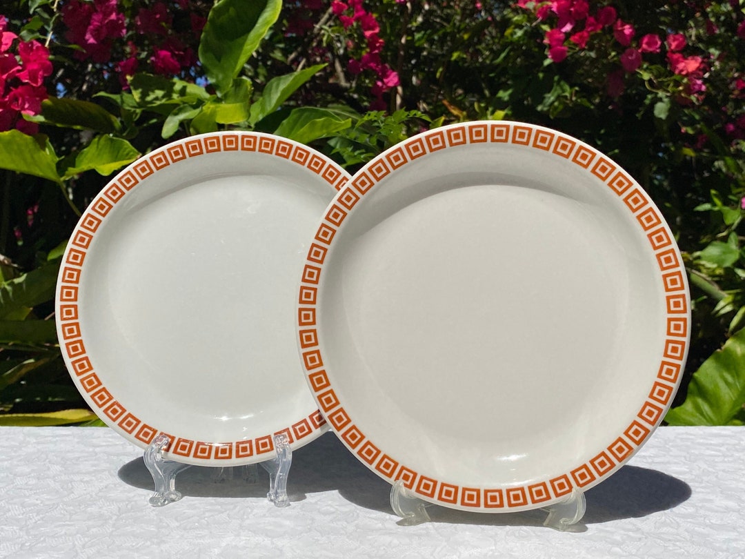 Vintage Sterling China Union Made Restaurant Ware Pair of Luncheon ...