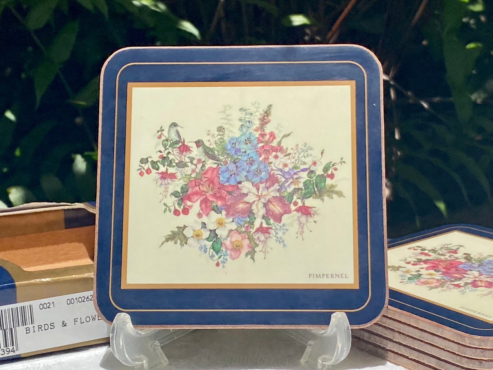 Pimpernel Birds and Flowers Vintage Coasters Set of Six Etsy