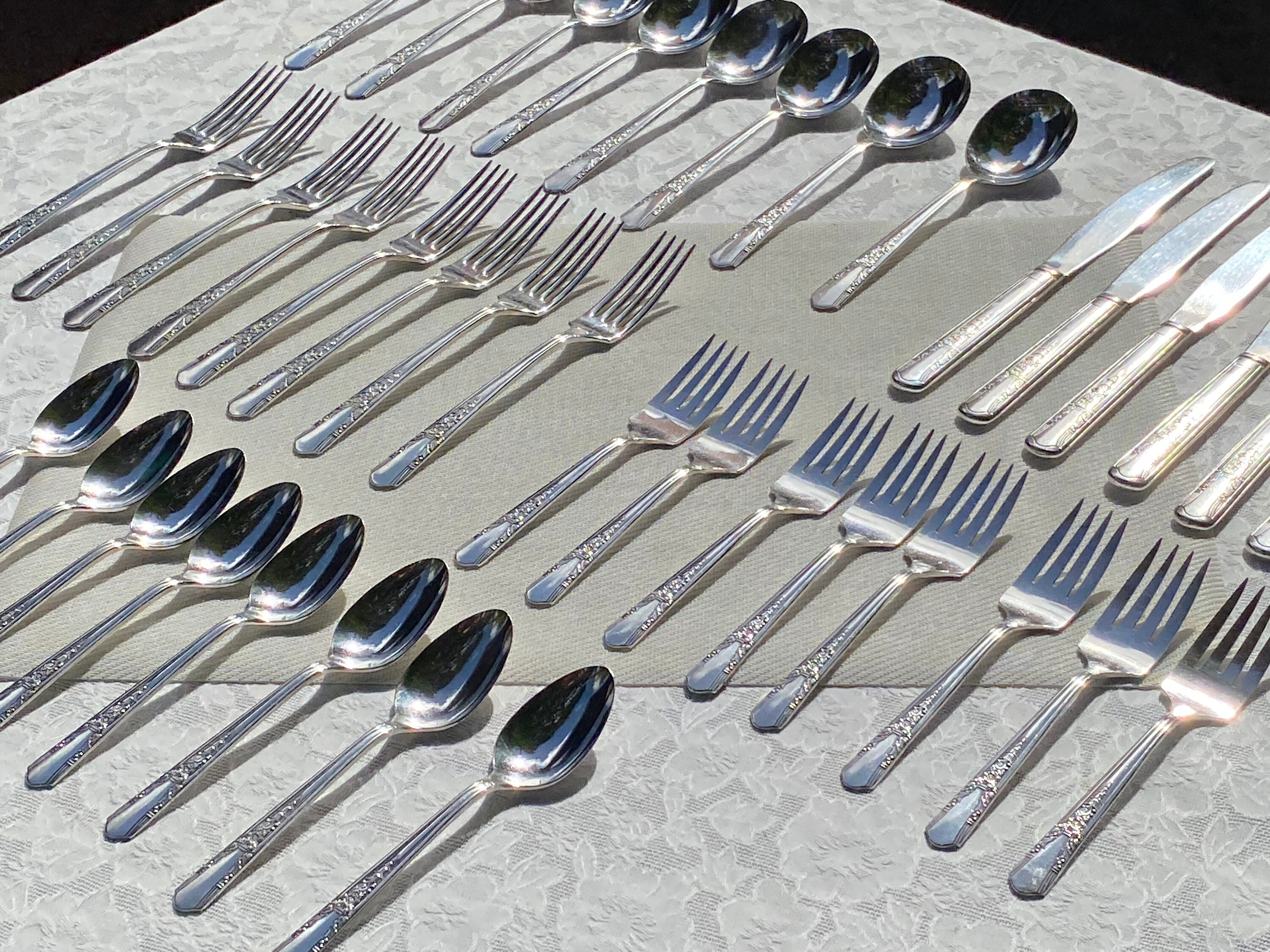 Jasmine 1939 Simeon L & H Rogers Silverplate Flatware Etsy
