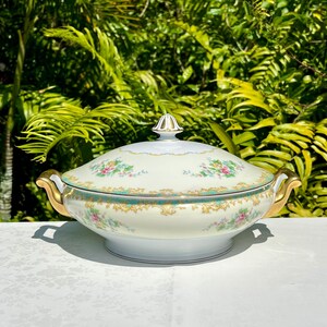 Vintage Noritake Adela Round Covered Vegetable Serving Dish