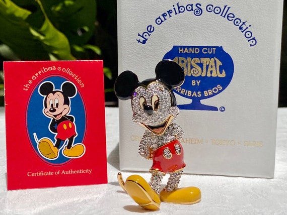 Swarovski Crystal Vintage Mickey Mouse Arribas Brothers   Etsy