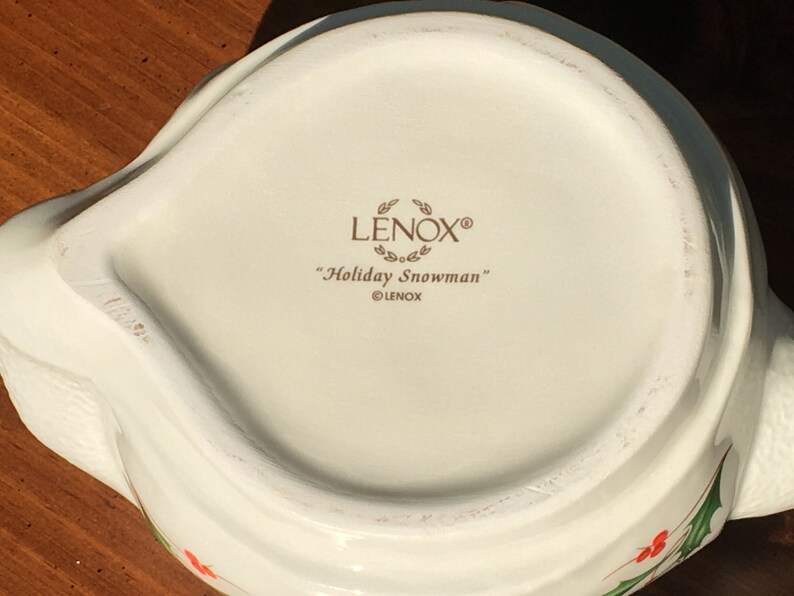 Lenox Holiday Figural Stacking Snowman Creamer and Sugar Set Etsy