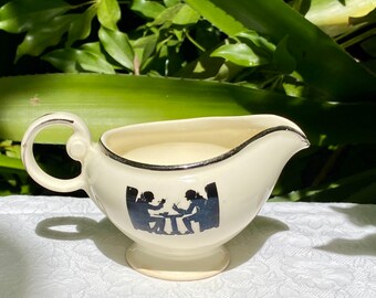 Vintage Taylor Smith & Taylor Silhouette Footed Creamer 6 Ounce