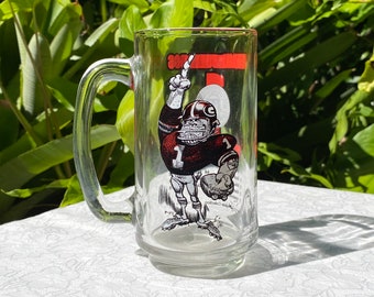 Vintage Georgia Bulldogs 1982 SEC Champions Beer Mug 12 Ounce