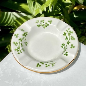Vintage Arklow Ireland Shamrock Ashtray Circa 1970s