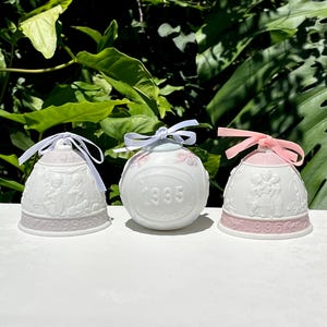 Vintage Lladro Christmas Ornaments Set of Three