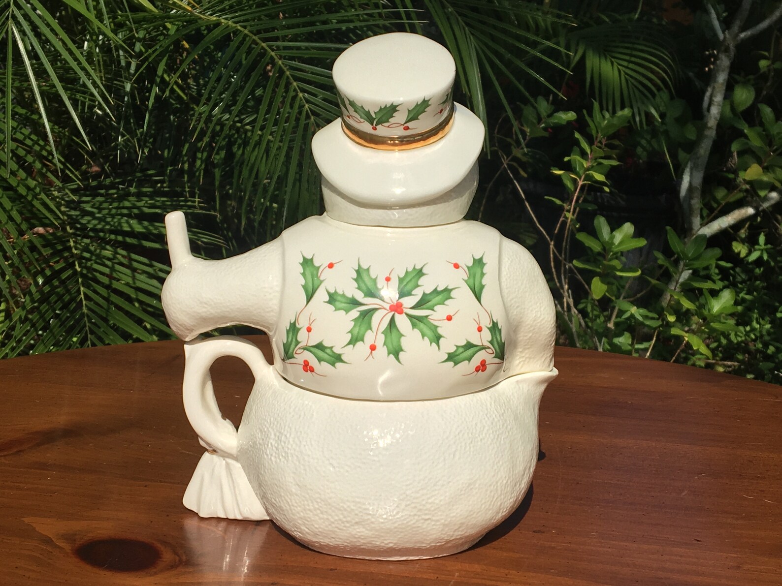 Lenox Holiday Figural Stacking Snowman Creamer and Sugar Set Etsy