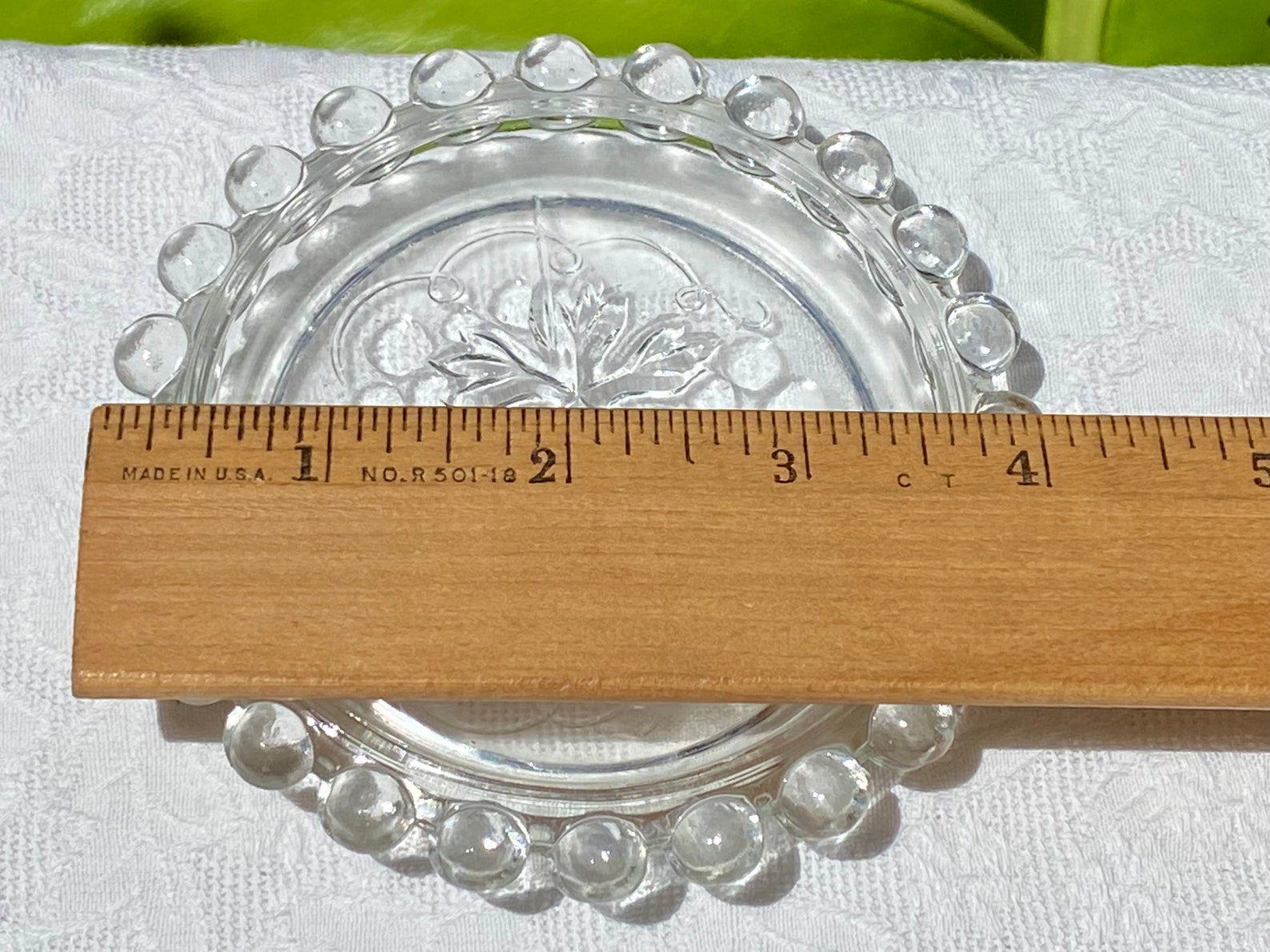 Candlewick / Boopie Style Leaf and Grape Pattern Glass Etsy