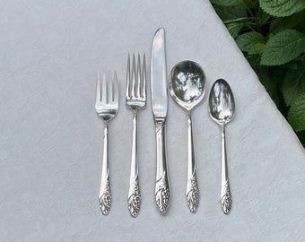 Vintage Evening Star 1950 Silverplate Flatware 20 Piece Service for Four Oneida Community