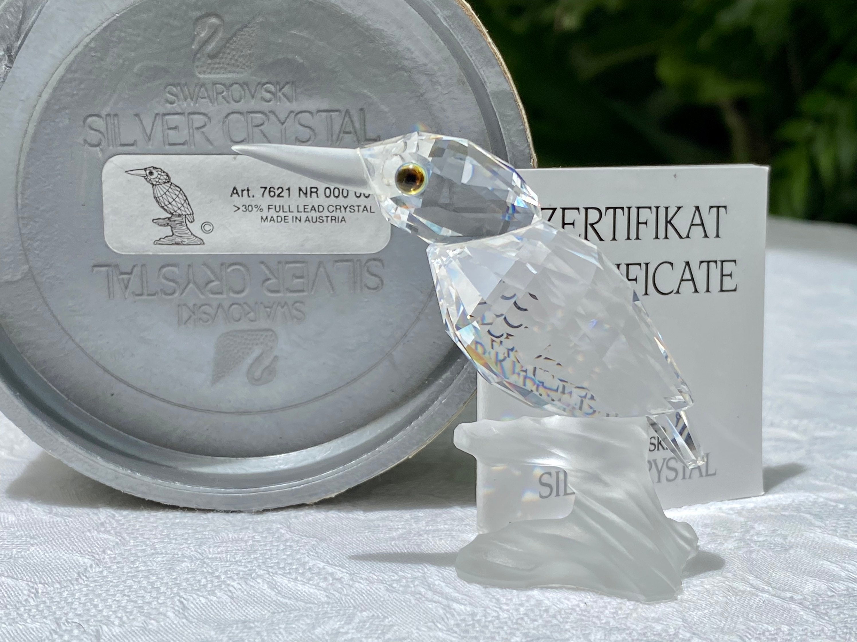 CRYSTAL BIRD SPECIAL DIGEST '90非売品 Vintage Swarovski Crystal Kingfisher Miniature Bird Figurine