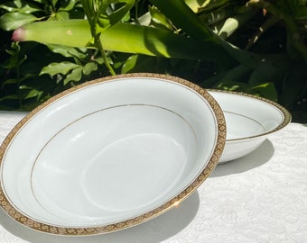 Vintage Noritake Richmond Pair of Coupe Soup Bowls Noritake 6124