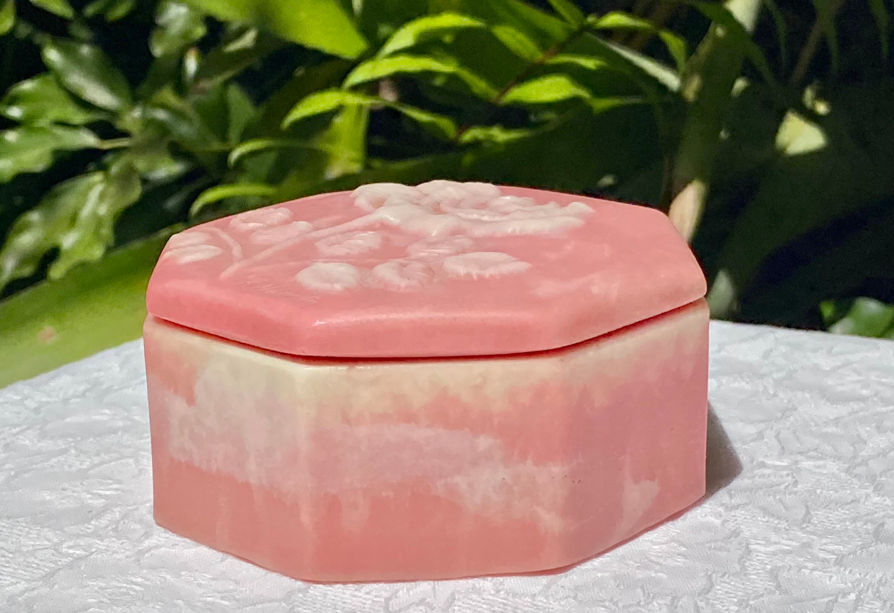 Pink Incolay Box Vintage R Nemith Incolay Octagonal Pink Rose Trinket Box - Etsy