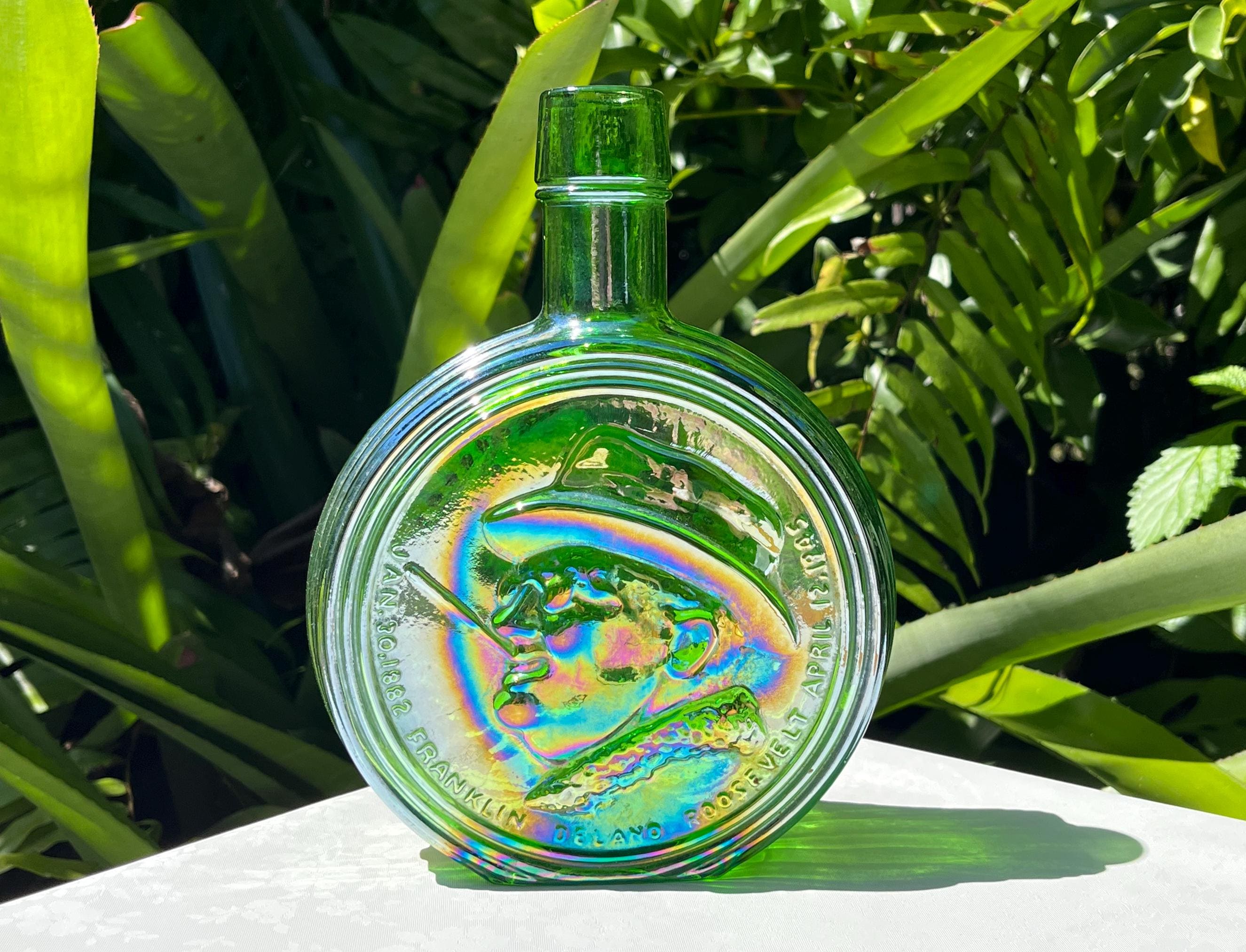 Vintage Wheaton Glass Franklin D. Roosevelt First Edition Carnival